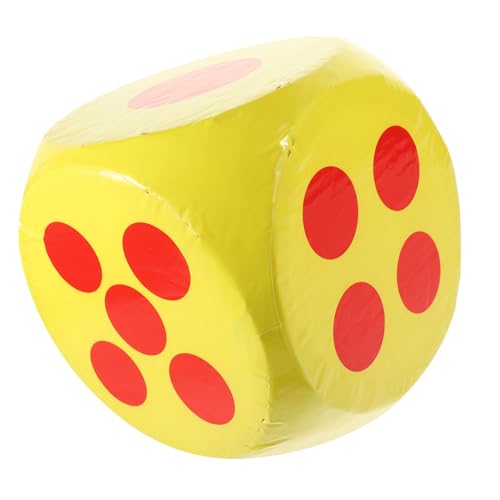 minkissy Großer Schaumstoffwürfel Leichtes Würfelspiel Partyspiel für Gruppen als Lernspielzeug für Klassenzimmer und Familienveranstaltungen Gelb Foam Game Prop von minkissy