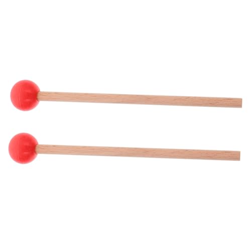 minkissy Gummikopf Marimba Schlägel Holz Trommelstöcke für Percussion Instrumente Geeignet für Xylophon und Tongue Drum Ergonomisches Design Langlebig und Benutzerfreundlich von minkissy