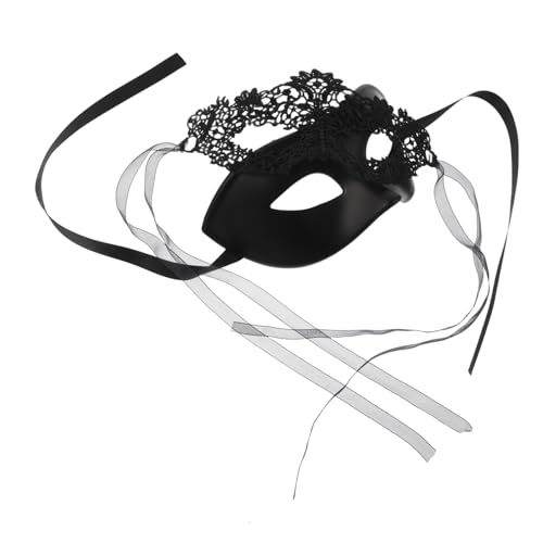 minkissy Halbgesichts Masquerade Masken mit Floraler Spitze Ergonomisch Geformt Komfortabel Sitzend Vielseitig für Karneval Ball Halloween und Kostümpartys Geeignet von minkissy