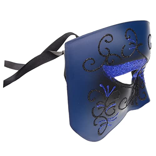 minkissy Halbgesichtsmaske für Halloween Karneval Vintage Handgemalte Masquerade Maske für Cosplay Themenpartys für Männer und Jungen Langlebig und Vielseitig Einsetzbar minkissy Halbgesichtsmaske für Halloween Karneval Vintage Handgemalte Masquerade Maske für Cosplay Themenpartys für Männer und Jungen Langlebig und Vielseitig Einsetzbar von minkissy