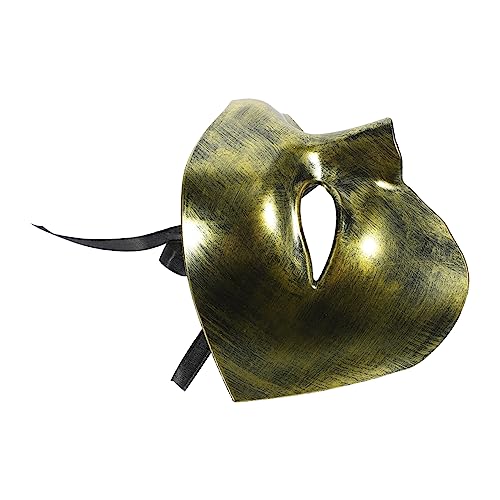 minkissy Halbmaske für Halloween Tragbare Multifunktionale Karnevalmaske im Vintage Design für Kostümpartys und Nachtclubs Bequem und Leicht zu Tragen von minkissy