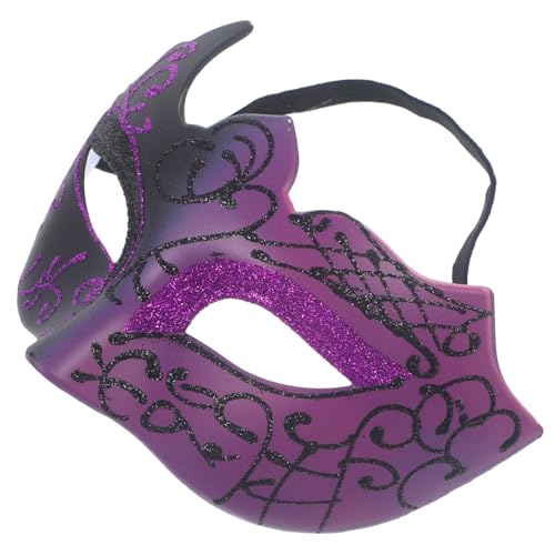 minkissy Halbmaske für Maskerade und Kostümparty Elegante Schwarz Farbgestaltung für Männer und Frauen für Halloween und Karneval minkissy Halbmaske für Maskerade und Kostümparty Elegante Schwarz Farbgestaltung für Männer und Frauen für Halloween und Karneval von minkissy