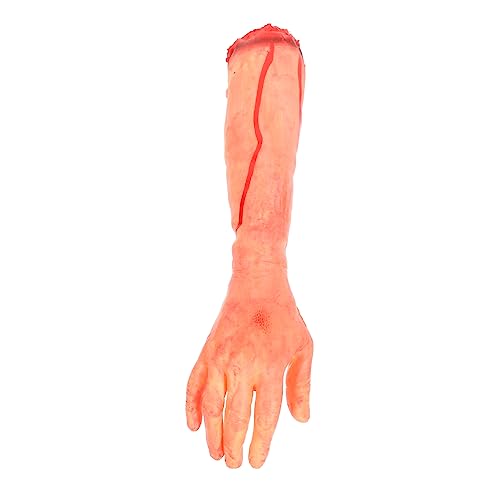 minkissy Halloween Deko Abgetrennte Hand Prop Realistische Körperteil Dekoration für Spukhaus Karneval und Halloween Feiern Wiederverwendbar aus Robustem Vinyl von minkissy