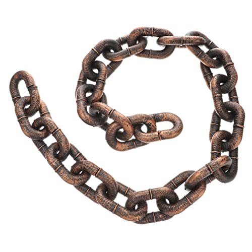 minkissy Halloween Deko Kette aus Kunststoff Realistische Fake Chain für Halloween Party Cosplay Dekoration Lange Leichte und Flexible Requisite für Gruselige von minkissy