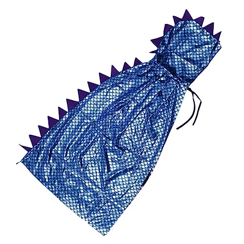 minkissy Halloween Dinosaurier Kinderkostüm Umhang Blaue Performance Cape Wiederverwendbar Bequem Für Jungen Mädchen Gruseliges Faschingskleid von minkissy