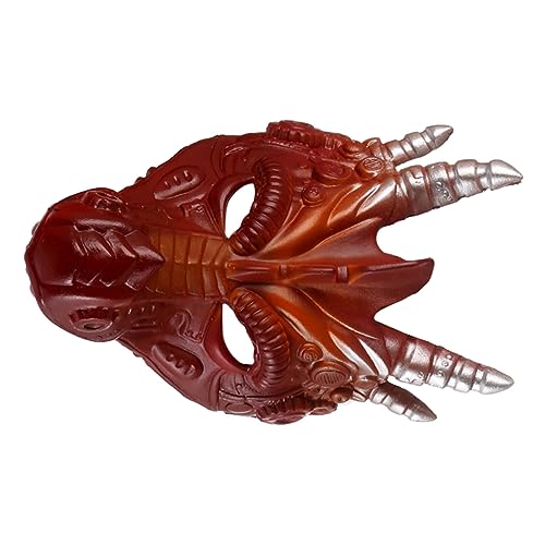 minkissy Halloween Drachenmaske aus PU Schaum Rote Cosplay Tiermaske für Karneval Maskerade Kostümparty und Halloween Komfortabel und Größenflexibel für Erwachsene minkissy Halloween Drachenmaske aus PU Schaum Rote Cosplay Tiermaske für Karneval Maskerade Kostümparty und Halloween Komfortabel und Größenflexibel für Erwachsene von minkissy