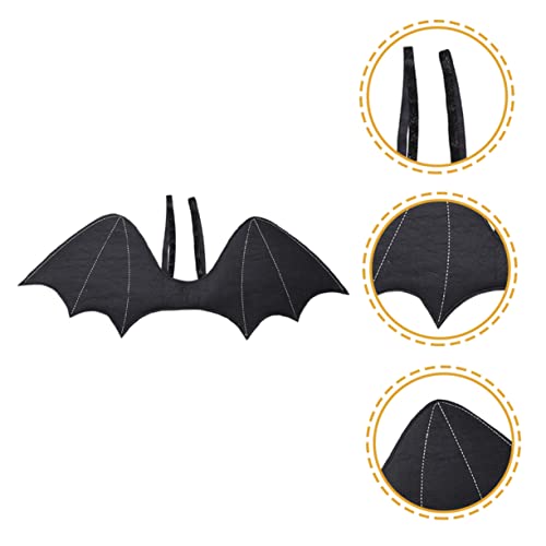 minkissy Halloween Fledermausflügel Cosplay Prop Schwarze Bat Wings für Party Bühnenauftritte Hautfreundlich Langlebig Charmant und Realistisch von minkissy