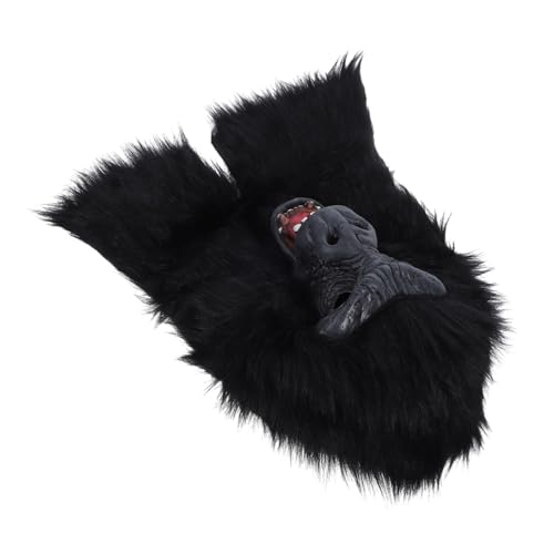minkissy Halloween Gorilla Maske für Cosplay und Partys Lebensechte Tierkopf Maske für Halloween Karneval und Kostümpartys von minkissy