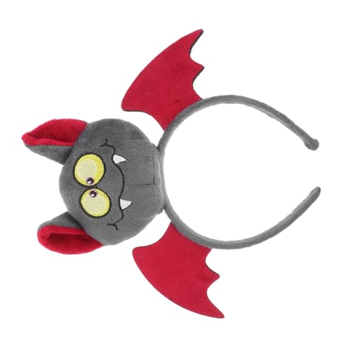 minkissy Halloween Haarreif mit Gepolsterten Fledermausflügeln Weicher Baumwollstoff Leichter Bat Headband für Damen Komfortabel und Stilvoll für Party Tanz und Halloween-feiern von minkissy