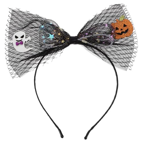 minkissy Halloween Haarspangen Haarbänder Halloween Haarschmuck Haarband Maske Haaraufsätze Haarschmuck für Mädchen Haarnadel Stoff Stirnbänder für Frauen Ghost Metal Miss Spider von minkissy
