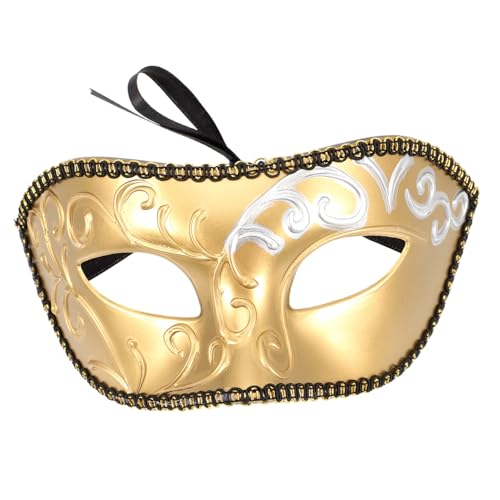 minkissy Halloween Halbmaske für Erwachsene Elegante Venezianische Maske für Kostümparty Maskenball Karneval und Cosplay für Festivals und Geburtstagsfeiern von minkissy