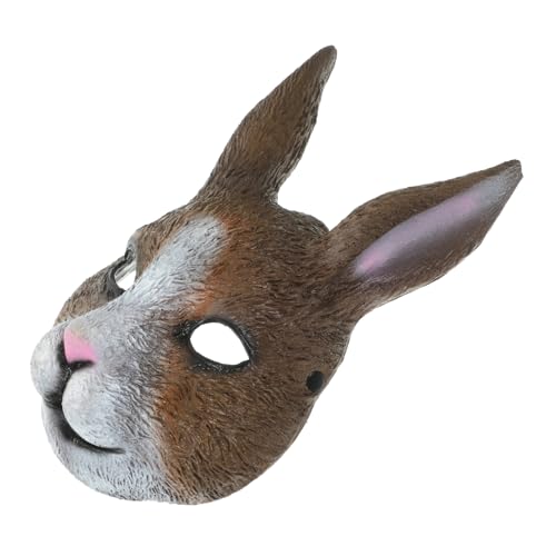 minkissy Halloween Hasenmaske Vollgesicht PU Material Atmungsaktive Cosplay Maske mit Realistischem Kaninchen Design Lustige Halloween Party Maske für Karneval und Maskenball minkissy Halloween Hasenmaske Vollgesicht PU Material Atmungsaktive Cosplay Maske mit Realistischem Kaninchen Design Lustige Halloween Party Maske für Karneval und Maskenball von minkissy
