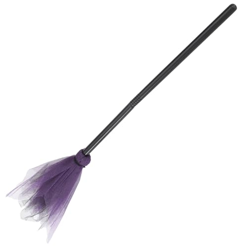 minkissy Halloween Hexenbesen Besenstiel Cosplay Requisite für Party Lustiges Zubehör für Hexenkostüm und Halloween Dekoration Farblich Sortiert Leicht und Stabil Zufällige Zufällige Farbe von minkissy