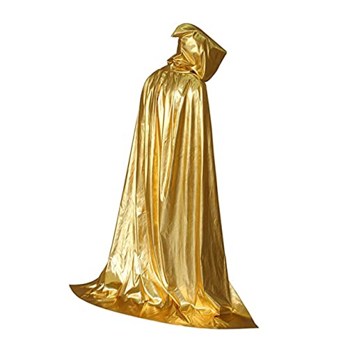 minkissy Halloween Hooded Cloak Unisex Goldener Umhang mit Kapuze Verarbeitung Mystischer Stil Komfortables Material für Halloween Kostüm und Partyzubehör minkissy Halloween Hooded Cloak Unisex Goldener Umhang mit Kapuze Verarbeitung Mystischer Stil Komfortables Material für Halloween Kostüm und Partyzubehör von minkissy