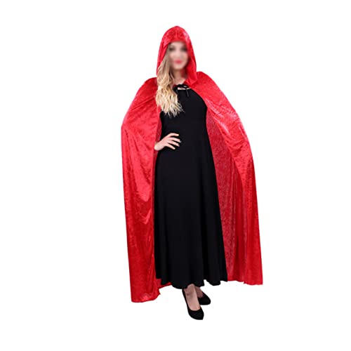 minkissy Halloween Kapuzenumhang Für Erwachsene Roter Umhang Für Cosplay Maskerade Halloween Partys Kostüm Events Beeindruckendes Design Für Hexen minkissy Halloween Kapuzenumhang Für Erwachsene Roter Umhang Für Cosplay Maskerade Halloween Partys Kostüm Events Beeindruckendes Design Für Hexen von minkissy