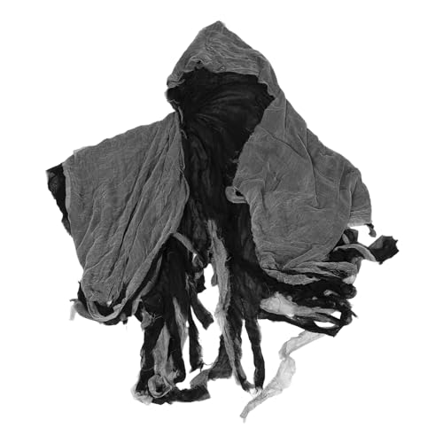 minkissy Halloween Kapuzenumhang Reaper Cosplay Cape für Erwachsene Gruseliges Halloween Kostüm mit Atmungsaktivem Stoff Schnell Langlebig für Party und Kostüm Events von minkissy