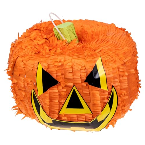 minkissy Halloween Kürbis Piñata für Lustiges und Kreatives Partyspielzeug zur Dekoration von Halloween Feiern Gefüllt mit Süßigkeiten aus Sicherem Material für Altersgruppen minkissy Halloween Kürbis Piñata für Lustiges und Kreatives Partyspielzeug zur Dekoration von Halloween Feiern Gefüllt mit Süßigkeiten aus Sicherem Material für Altersgruppen von minkissy