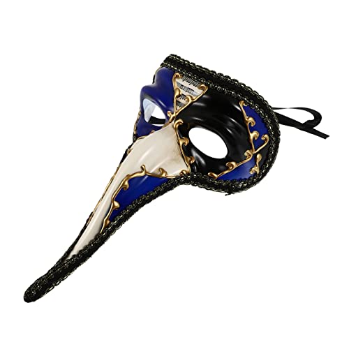 minkissy Halloween Lange Nasenmaske Halbes Gesicht Hohlmaske für Kostümparty und Maskenball Retro Design Elegant Auffällig Geeignet für Herren und Damen minkissy Halloween Lange Nasenmaske Halbes Gesicht Hohlmaske für Kostümparty und Maskenball Retro Design Elegant Auffällig Geeignet für Herren und Damen von minkissy