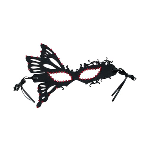 minkissy Halloween Maske mit Strass Halbgesichts Maske für Kostümpartys für Damen für Karneval Cosplay minkissy Halloween Maske mit Strass Halbgesichts Maske für Kostümpartys für Damen für Karneval Cosplay von minkissy