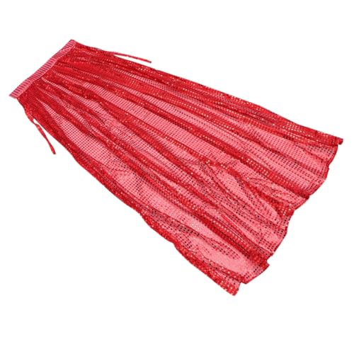 minkissy Halloween Pailletten Umhang Roter Masquerade Kostüm Cape für Erwachsene Glänzender Party Umhang für Vampir Hexe Mittelalterliche Cosplay Komfortabler Langlebiger Auffälliges Design von minkissy