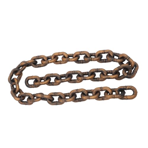 minkissy Halloween Piraten Dekorative Plastikkette Mittelgroß Robust PVC Kettenrequisite Für Haustierkostüm Zubehör Realistische Fake Hundekette von minkissy