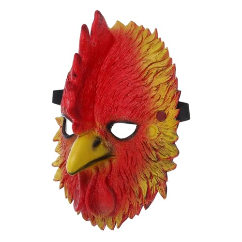 minkissy Halloween Rooster Maske mit Elastischem Band Gruseliges Cosplay Tierkostüm Kreative Halloween Tierkopf Verkleidung für Party Karneval und Maskenball Bequem und Vielseitig Geeignet minkissy Halloween Rooster Maske mit Elastischem Band Gruseliges Cosplay Tierkostüm Kreative Halloween Tierkopf Verkleidung für Party Karneval und Maskenball Bequem und Vielseitig Geeignet von minkissy