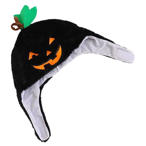 minkissy Halloween Schwarzer Kürbis Kopfschmuck Hut für Erwachsene Lustige Cosplay Party Verkleidung Vielseitiges Halloween Accessoire für Kostüm und Festveranstaltungen von minkissy