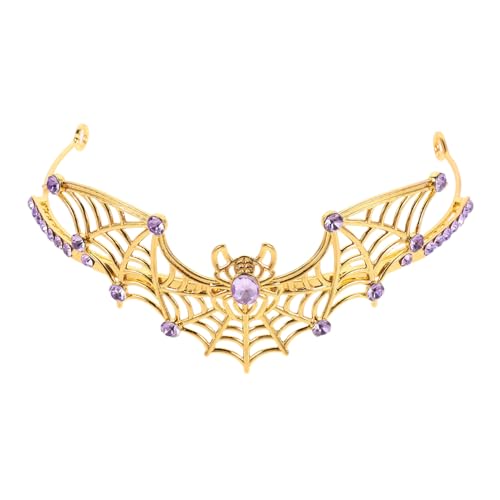 minkissy Halloween Spinnenweb Krone Tiara aus Metall mit Funkelnden Strasssteinen Gotisches Party-haarreif für Damen Vielseitiges Halloween Kopfschmuck für Cosplay und Festival minkissy Halloween Spinnenweb Krone Tiara aus Metall mit Funkelnden Strasssteinen Gotisches Party-haarreif für Damen Vielseitiges Halloween Kopfschmuck für Cosplay und Festival von minkissy