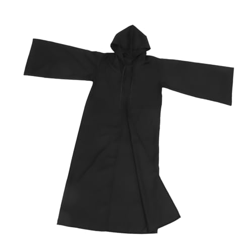 minkissy Halloween Umhang Unisex Halloween Cloak mit Kapuze Langlebig und Einfach zu Tragen für Kostümpartys Rollenspiele und Dekoration Schwarz für Events minkissy Halloween Umhang Unisex Halloween Cloak mit Kapuze Langlebig und Einfach zu Tragen für Kostümpartys Rollenspiele und Dekoration Schwarz für Events von minkissy