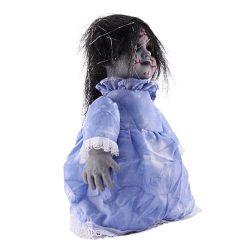 minkissy Halloween Voice Activated Induction Doll mit Leuchtenden Augen und Gruseligem Sound Automatische Gehfunktion Horror Dekoration für Haunted House und Halloween Party ohne Batterie minkissy Halloween Voice Activated Induction Doll mit Leuchtenden Augen und Gruseligem Sound Automatische Gehfunktion Horror Dekoration für Haunted House und Halloween Party ohne Batterie von minkissy