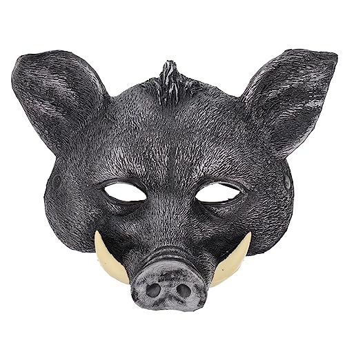 minkissy Halloween Wildschwein Maske Cosplay Maske für Karneval Mottopartys und Kostüme mit Feiner Verarbeitung und Vielseitigen Anwendungsmöglichkeiten für Halloween Clubs und Festivals von minkissy