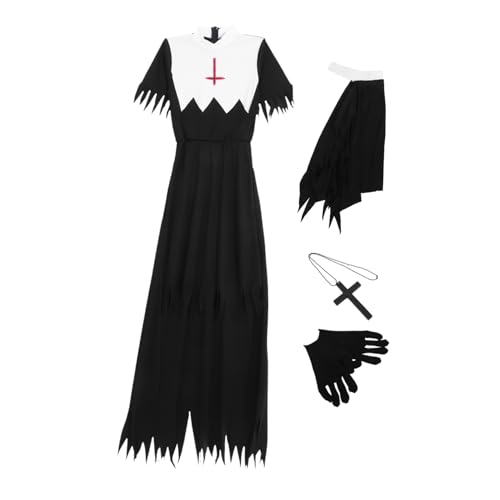 minkissy Halloween Zombie Nonne Kostüm Xl Cosplay Party Verkleidung Horror Outfit für Karneval Bühnenauftritt und Themenpartys minkissy Halloween Zombie Nonne Kostüm Xl Cosplay Party Verkleidung Horror Outfit für Karneval Bühnenauftritt und Themenpartys von minkissy