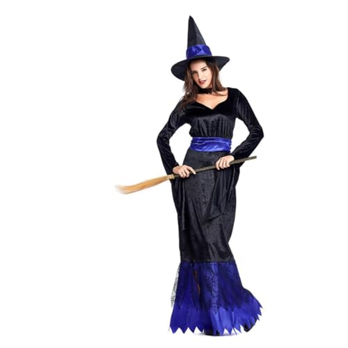 minkissy Halloween-kleid Halloween-kostüme Für Mädchen Zubehör Halloween-kostüme Für Frauen Die Röcke Schwarzes Kleid Größe Böse Kleider Zaubererrobe Max Halloweenkostüm Kleidung von minkissy
