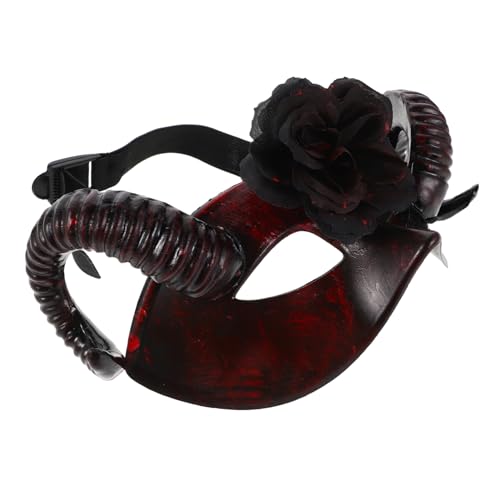 minkissy Halloween-maske Mit Hörnern – Abnehmbare Blumen-dämonen-horn-maske Kunststoff, Maskenball-kopfbedeckung, Gruseliges Kostümzubehör Für Halloween, Cosplay, Party, Erwachsene minkissy Halloween-maske Mit Hörnern – Abnehmbare Blumen-dämonen-horn-maske Kunststoff, Maskenball-kopfbedeckung, Gruseliges Kostümzubehör Für Halloween, Cosplay, Party, Erwachsene von minkissy