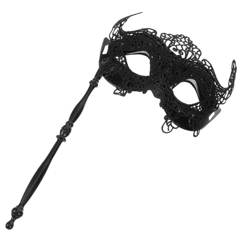 minkissy Handgehaltene Fuchsmaskerade Maske für Damen und Herren Vintage und Kostümparty Maske mit Stab Langlebig Wiederverwendbar für Halloween Maskenball und Cosplay von minkissy