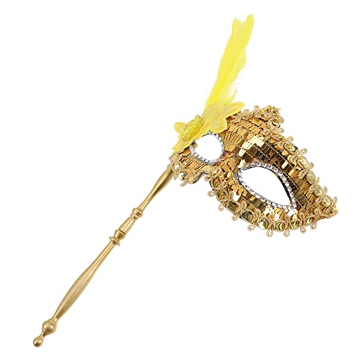 minkissy Handheld Maske mit Glitzer für Karneval und Maskerade Halbgesichtsmaske für Damen Cosplay Rollenspiele für Halloween und Kostümpartys minkissy Handheld Maske mit Glitzer für Karneval und Maskerade Halbgesichtsmaske für Damen Cosplay Rollenspiele für Halloween und Kostümpartys von minkissy