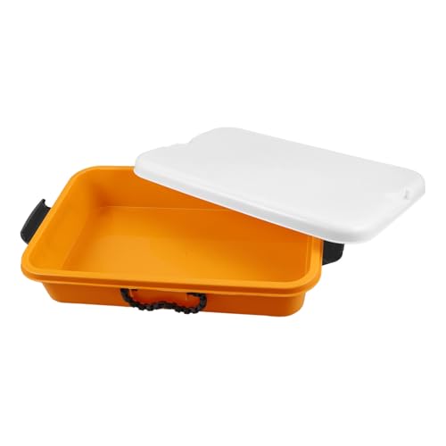 minkissy Handliche Sandschale mit Deckel Tragbare Sandkiste für Vielseitige Aufbewahrungsbox für Elegantes Design für Drinnen und Draußen Gelb minkissy Handliche Sandschale mit Deckel Tragbare Sandkiste für Vielseitige Aufbewahrungsbox für Elegantes Design für Drinnen und Draußen Gelb von minkissy