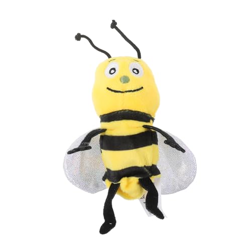 minkissy Handpuppe Biene für Kuscheltier aus Plüsch Süße Honigbienen Handpuppe für Frühe Bildung Geschichtenerzählen und im Klassenzimmer von minkissy