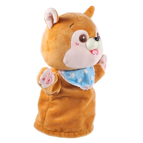 minkissy Handpuppe Shiba Inu aus Weichem Plüsch Interaktives Kuscheltier für Geschichten Motorische Fähigkeiten Hand Auge Koordination Waschbar Geeignet für Erwachsene von minkissy