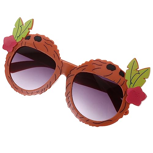 minkissy Hawaiianische Kokosnuss-partybrille Sonnenbrille Tropisches Thema Für Poolparty-dekorationen Für Erwachsene von minkissy
