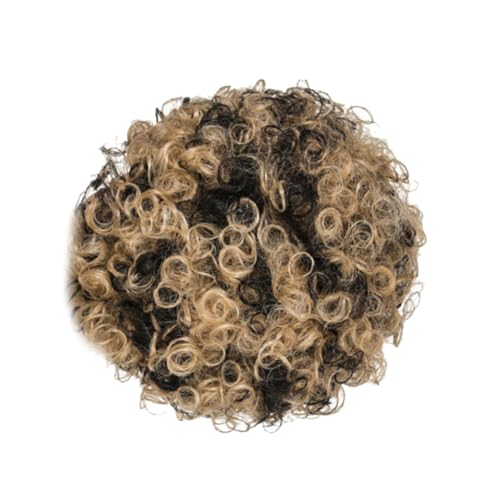 minkissy Herren Lockige Perücke Kunsthaar Kurze Braune Schwarze Afro Perücke für Halloween Cosplay Partys Waschbar Hautfreundlich für Jahre Themenveranstaltungen von minkissy