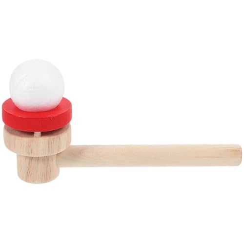 minkissy Holz Blasball Schwimmende Kugel Balance Blasrohr Interaktives Lernspielzeug für Motorik Geschenkidee von minkissy
