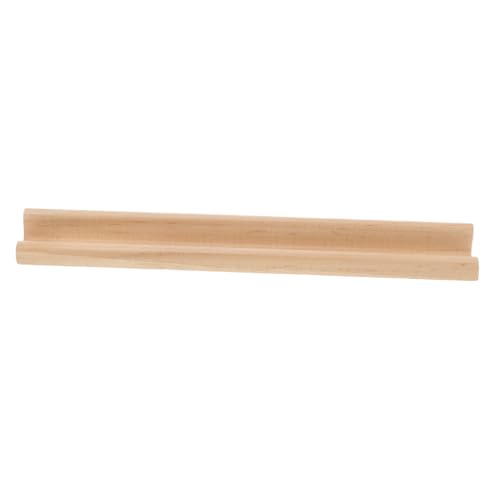 minkissy Holz Domino Ständer Naturholz Mahjong Fliesenhalter mit Englischem Buchstaben Sockel Multifunktional für Domino Spiele Mexikanisches Zugspiel Dekorativ und Langlebig von minkissy