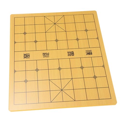 minkissy Holz Doppelseitiges Schachbrett Klassisches Xiangqi und Gobang Spielbrett Leichtes Handwerklich Gefertigtes Brett mit Glatten für Strategisches Zuhause von minkissy