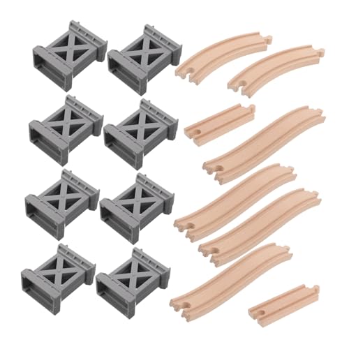 minkissy Holz Eisenbahnbrücke mit Gebogenen Schienen Kreatives Zugstrecken Zubehör für Universelle Kompatibilität mit Holz und Kunststoffgleisen Fördert Fantasie und Realistisches Spiel minkissy Holz Eisenbahnbrücke mit Gebogenen Schienen Kreatives Zugstrecken Zubehör für Universelle Kompatibilität mit Holz und Kunststoffgleisen Fördert Fantasie und Realistisches Spiel von minkissy