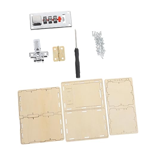 minkissy Holz Mechanisches DIY Puzzle Lernspielzeug Holz Passwortkasten Pädagogisch Sicher Fördert Logisches und Handwerkliche Fähigkeiten von minkissy