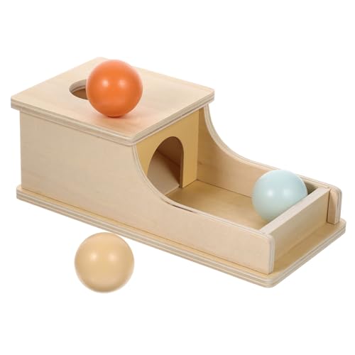 minkissy Holz Münzbox für Fördert Farberkennung Hand Augen Koordination und Feinmotorik Frühpädagogisches Montessori für Vorschulkinder von minkissy