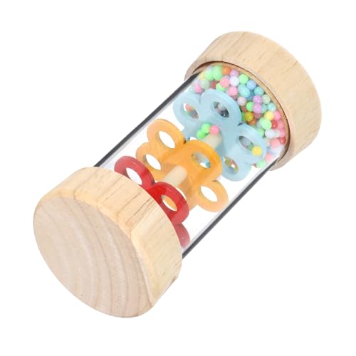 minkissy Holz Regenmacher für Musikinstrument mit Einzigartigem Regenklang für Musikalische Früherziehung und Sensorische Entwicklung von minkissy