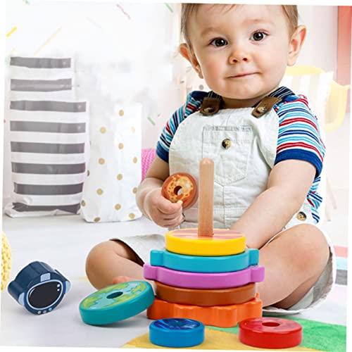minkissy Holz Ringstapelspielzeug Buntes Montessori Stapelspielzeug aus Hochwertigem Sicherem Holz für Kleinkinder Ab Monaten Fördert Kreativität und Feinmotorik Perfektes für Junge minkissy Holz Ringstapelspielzeug Buntes Montessori Stapelspielzeug aus Hochwertigem Sicherem Holz für Kleinkinder Ab Monaten Fördert Kreativität und Feinmotorik Perfektes für Junge von minkissy