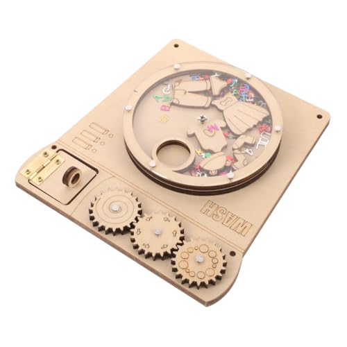 minkissy Holz Waschmaschine Busy Board mit Pailletten Motorikspielzeug Montessori Lernspielzeug für Jahre Frühe Entwicklung Kreatives Wahrnehmung Puzzle von minkissy